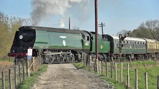 Battle of Britain Class 34072 257 Squadron Steam Locomotive on the Kent & East Sussex Railway -K&ESR