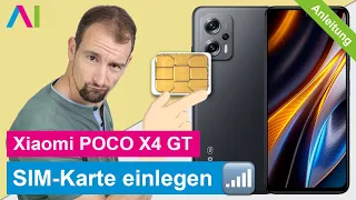 Xiaomi POCO X4 GT - SIM-Karte einlegen • 🂠 • 📲 • 📡 • Anleitung | Tutorial