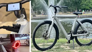Vanmoof  S5  Close Up weldings & details with iPhone mount | Testride with near production Bike