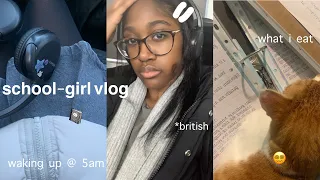 🍵BRITISH SCHOOL-GIRL vlog: shopping haul, what i eat, productive, very realistic