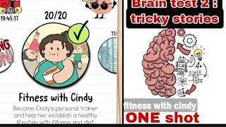Brain test 2 : tricky stories | fitness with cindy game play finished 😉 | in one shot