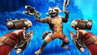 STAR-LORD and ROCKET RACOON in Virtual Reality! - MARVEL Powers United VR Gameplay - VR Oculus Rift