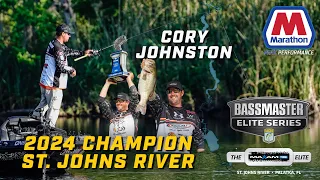 Cory Johnston dominates the St. Johns River en route to Bassmaster Elite Series Win