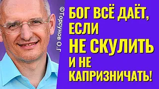 Бог всё даёт, если не скулить и не капризничать! Торсунов лекции.