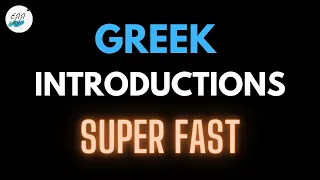 How to Introduce Yourself in Greek/ Greek Introductions| Super Fast Greek Lessons #8
