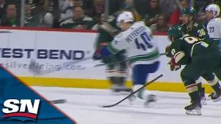 Canucks' Hoglander, Lindholm Set Up Pettersson For All-Swedish Power Play Marker vs. Wild