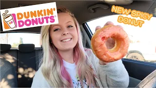 NEW DUNKIN SPICY GHOST PEPPER DONUT || REVIEW || FIRST IMPRESSION