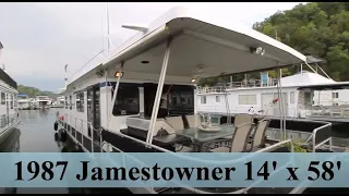 SOLD   1987 Jamestowner 14 x 58 with Catwalks   Houseboat for Sale by HouseboatsBuyTerry com
