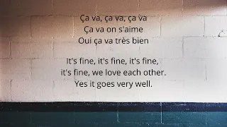 Ça Va Je T’aime Lyrics by France Gall English Lyrics French Paroles ("It's Fine, I Love You")