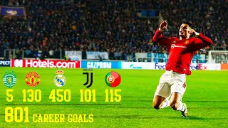 All 801 Cristiano Ronaldo's career Goals 2002/2021