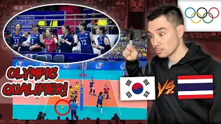 Professional Volleyball Player Reacts to Korea vs. Thailand 2020 Olympic Qualifier