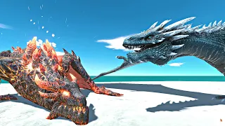 ARBS Dragon vs Lava Dragon - Animal Revolt Battle Simulator