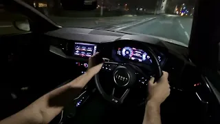 Audi A1 S-Line 2021 (40 TFSI) POV Night Drive *(0-60 Acceleration)*