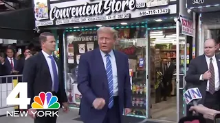 Why Trump stopped at Hamilton Heights bodega after court | NBC New York