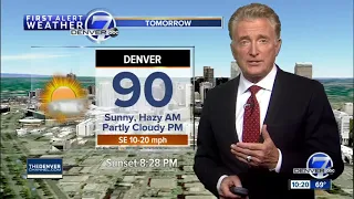 Getting hotter with storms returning to Denver