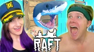 WE ATE THE SHARK?! | Raft #2 (Funny Moments)