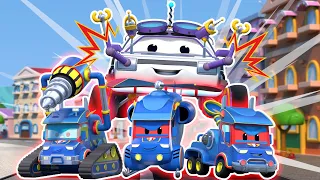 Super Spider Truck CLONES attack | Cars & Trucks Rescue for Kids | Super Truck video for children