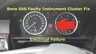 Bmw E60 E61 Central Electronics Failure Fix Instrument Cluster Faulty KOMBI