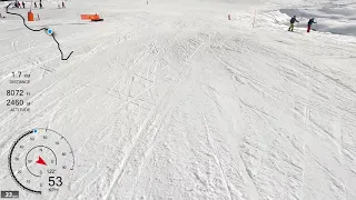 [5K] Skiing Zinal, Col to Swiss-Ski to Chiesso, Val d'Anniviers Valais Switzerland, GoPro HERO9