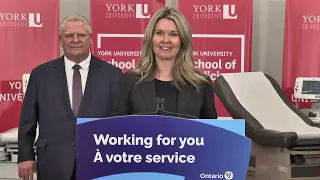 Premier Ford Holds a Press Conference in Vaughan April 3