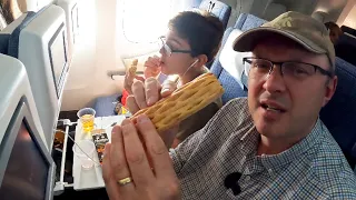 British Airways REVIEW - Food and Plane - London to NYC! - USA Ep.1