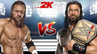 WWE 2K23 ROMAN REIGNS VS. TRIPLE H FOR THE WWE UNDISPUTED CHAMPIONSHIP!