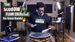 The Sloooow Flam Exercise For Developing Great Hands! 🐢🔥