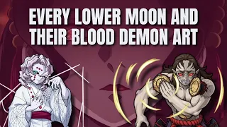 EVERY LOWER MOON AND THEIR BLOOD DEMON ART | DEMON SLAYER |