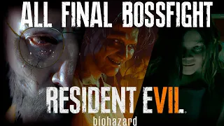 Resident Evil 7 : BIohazard - All final bossfight | Все финальные битвы с  боссами