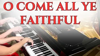 4 Hands Piano Arrangement | "O Come All Ye Faithful' Christmas Song + Sheet Music