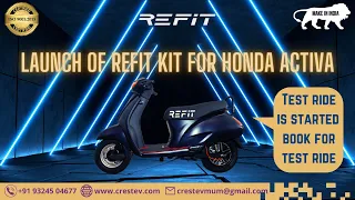 2022 Approved REFiT Kit | Petrol to Electric Conversion kit for Activa | Scooter conversion Kit