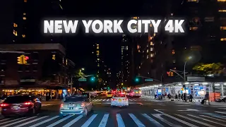 New York 4K | Driving To Upper East Side Manhattan On Queensboro Bridge | Night Drive