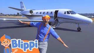 Planes Song - Touch the Sky | Blippi | Cartoons for Kids | Learning Show | Engineering | STEM