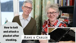 The easiest way to knit and attach a placket to a knitted jacket after steeking 2 (ARNE & CARLOS).