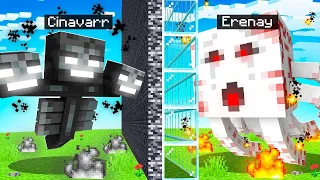 Minecraft MOB SAVAŞINDA Arkadaşımı TROLLEDİM!