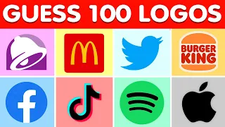 Guess the Logo in 3 Seconds | 100 Famous Logos | Logo Quiz 2023