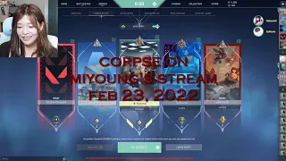 Corpse Husband on Miyoung's stream - Valorant (FEB 23, 2022)