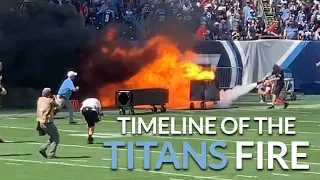 Fire at the Titans Colts game 4K - Nissan Stadium Nashville