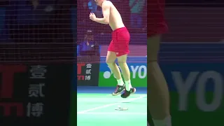 What a celebration by Li Shi Feng! Watch till the end. 🤩 #shorts #badminton #BWF