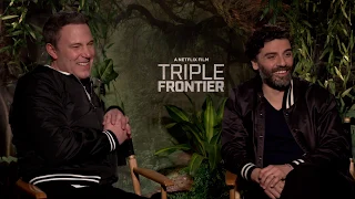 Oscar Isaac and Ben Affleck interview for TRIPLE FRONTIER