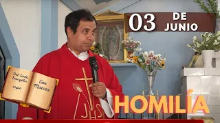 EVANGELIO DE HOY lunes 3 de junio del 2024 - Padre Arturo Cornejo