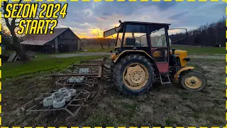 pierwszy na wsi 😱 rozpoczęcie sezonu 2024 🔥 akcja bronowanie  [Agro Vlog #2] RzP