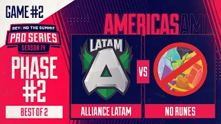 Alliance.LATAM vs No Runes Game 2 - BTS Pro Series 14 AM: Phase 2 w/ Kmart & ET
