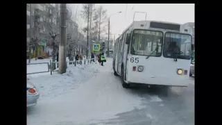 Водитель троллейбуса сбила пешехода на «зебре» в Братске