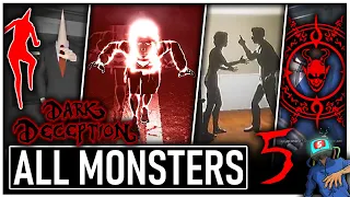 Dark Deception Chapter 5 ALL MONSTERS/ENEMIES EXPLAINED (Dark Deception Chapter 5 Mannequins & More)