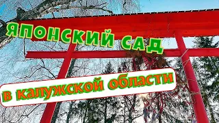 Японский сад зимой💥 Парк Велна отеля💥Город Таруса Калужская область💥