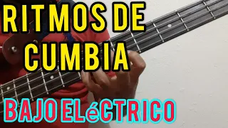 Cómo tocar CUMBIAS en Bajo Eléctrico/Aprende 4 Ritmos