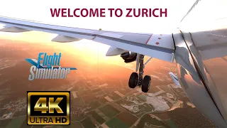 Scenic approach to Zurich - * 4K ULTRA RTX 3080 * - Microsoft Flight Simulator 2020