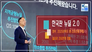 [데일리매거진/한국판 뉴딜 2.0] 정부, 2025년까지 총 220조원을 투입해 일자리 250만개 창출