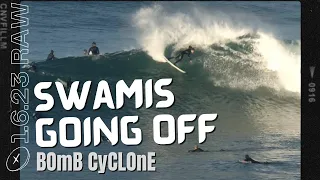 BIGGEST SWELL IN 20 YEARS HITS SANDIEGO!?! Swamis Goes XXL